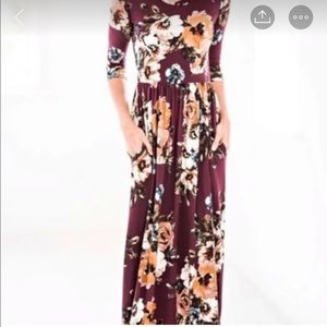 Authentic jessakae burgundy dress